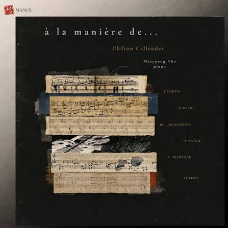 Album cover featuring torn strips of old sheet music